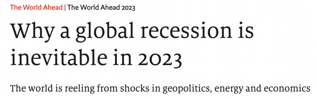 The Economist Recession